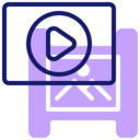 music and multimedia,symbol,photo,film,cinema,play,player,video,strip,photo icons,film strips